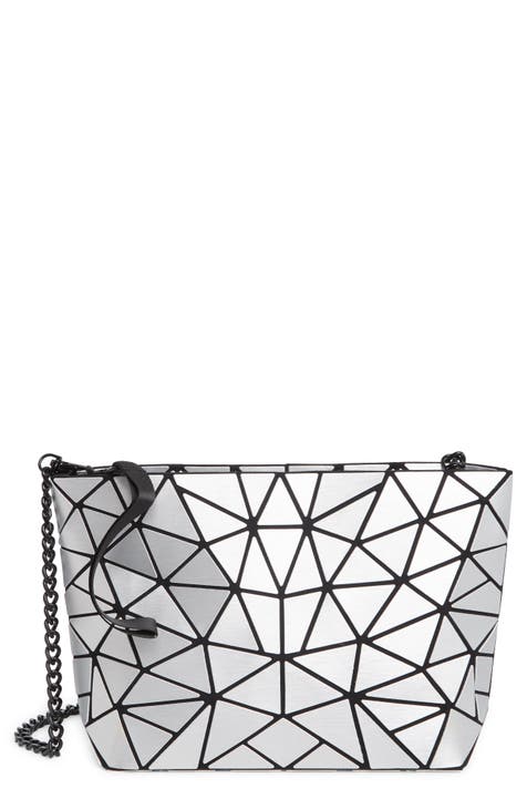 Karl Lagerfeld Black Glitter Acrylic Tres Karl Chain Box Clutch