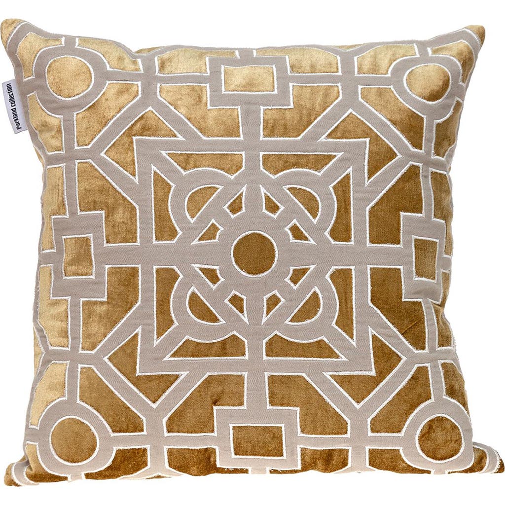 Parkland Collection Hazel Geometric Accent Pillow In Gold