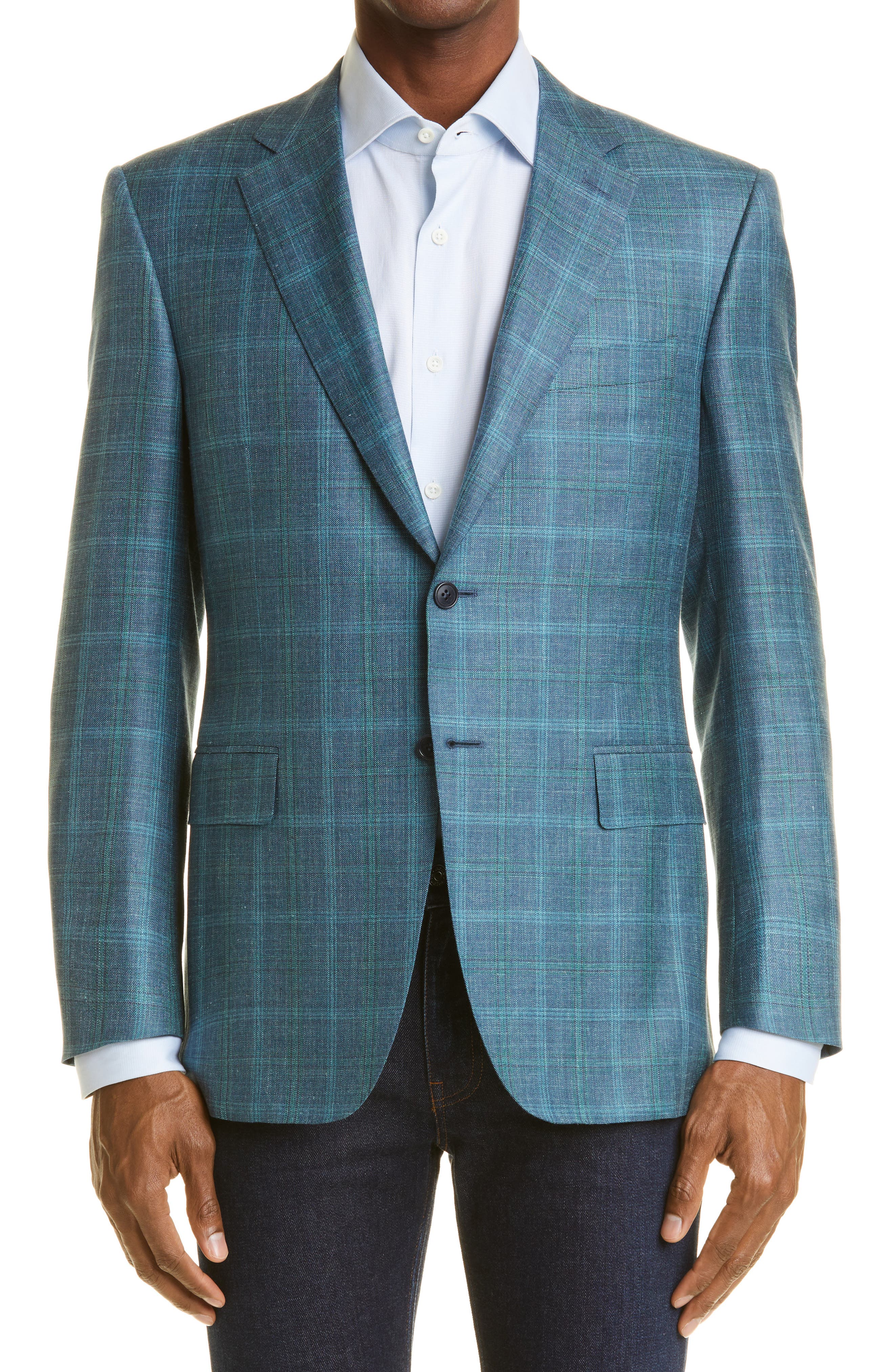 teal sports coat