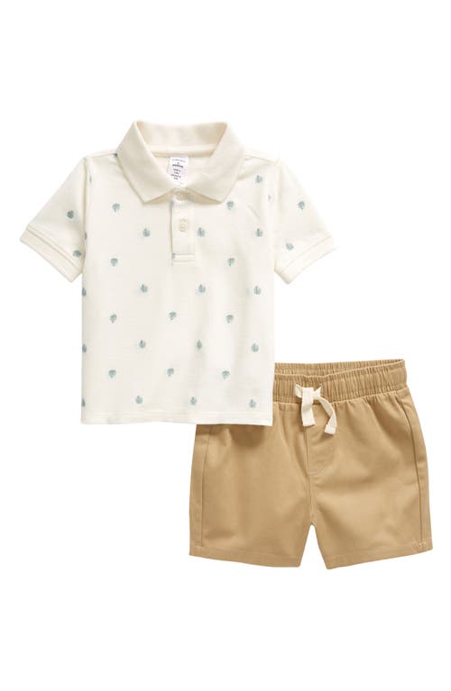 Nordstrom Polo & Shorts Set In White
