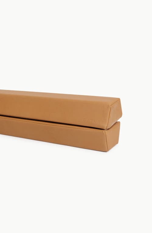GATHRE Faux Leather Balance Beam in Camel at Nordstrom