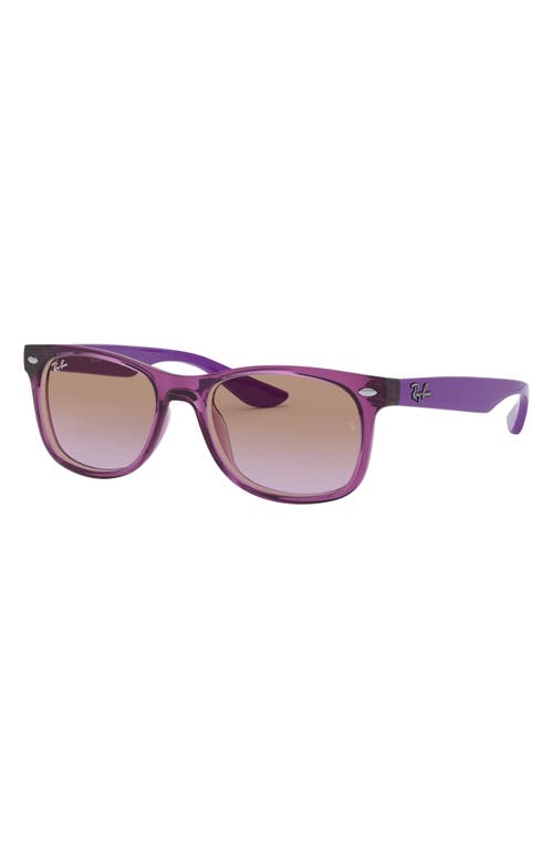 Ray-Ban Kids' Junior Wayfarer 50mm Gradient Square Sunglasses in Violet at Nordstrom