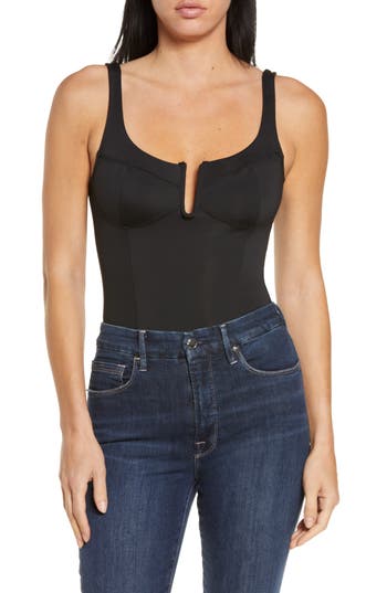 GOOD AMERICAN GOOD AMERICAN SCUBA CORSET BODYSUIT 
