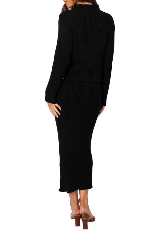 Petal And Pup Petal & Pup Payton Mock Neck Top & Maxi Skirt Rib Set In Animal Print