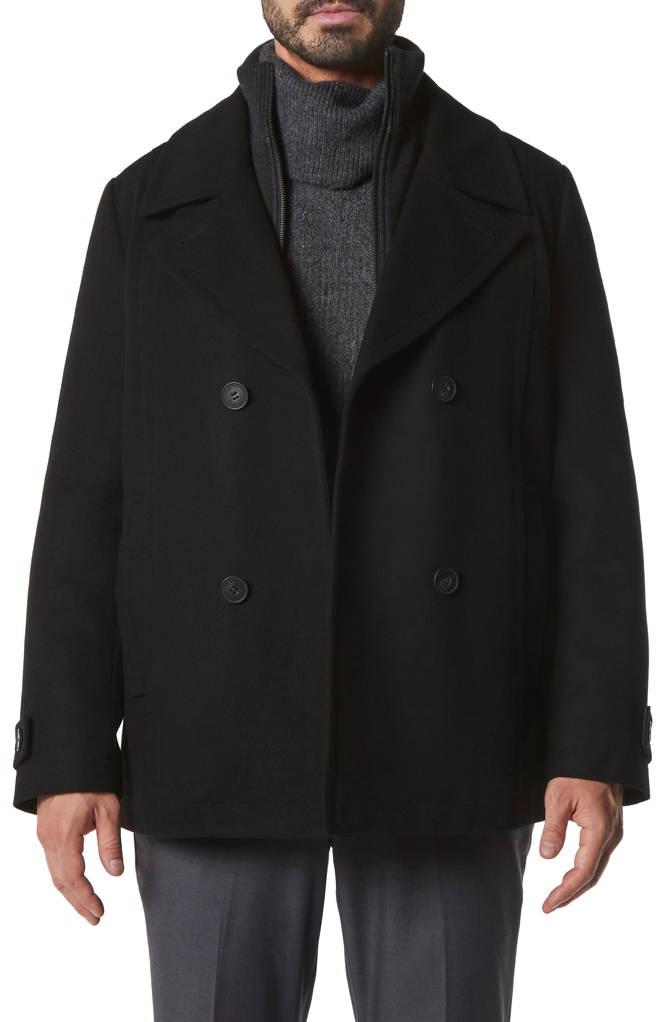 Alexander McQueen Wool Coat in Black for Men Mens Clothing Coats Long coats and winter coats 