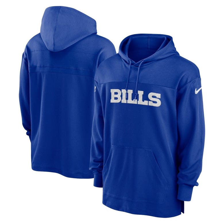 Shop Nike Royal Buffalo Bills 2023 Sideline Lightweight Performance Hooded Top