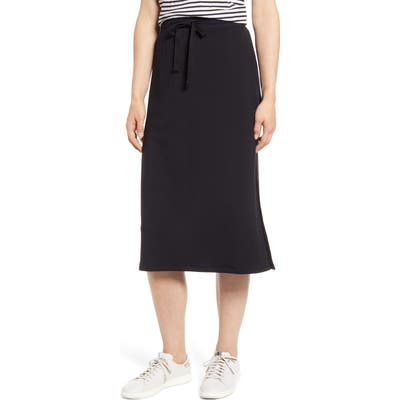 Caslon Textured Knit Skirt, Black
