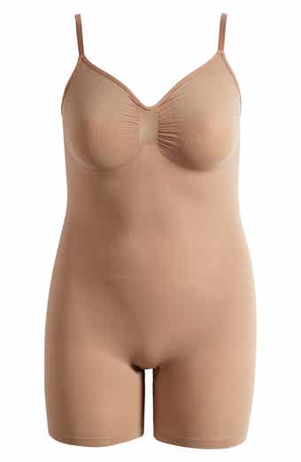 Cora  Seamless Body Sculpting Mid Thigh Bodysuit - Low Cut