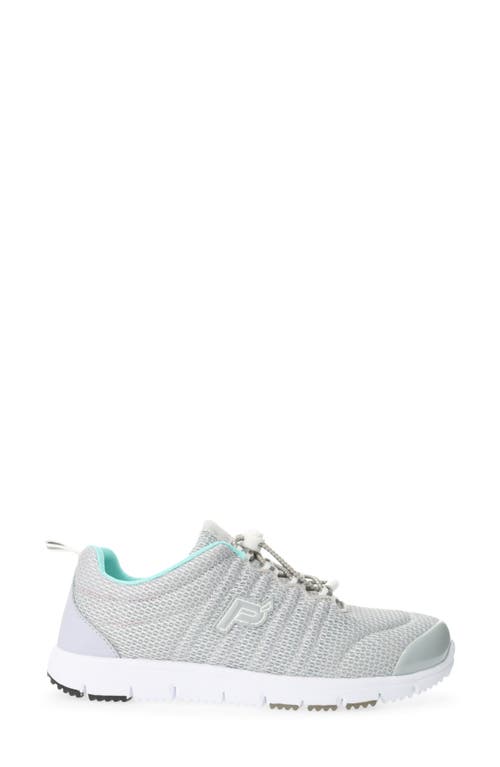 Shop Propét Travel Walker Ii Running Shoe In Grey/mint