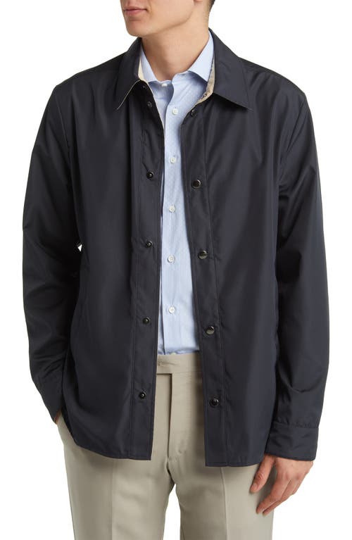 Canali Reversible Snap Front Jacket Navy at Nordstrom, Us