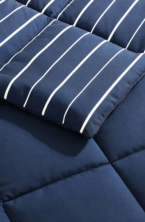NAUTICA NAUTICA LONGDALE STRIPE COMFORTER & SHAM SET