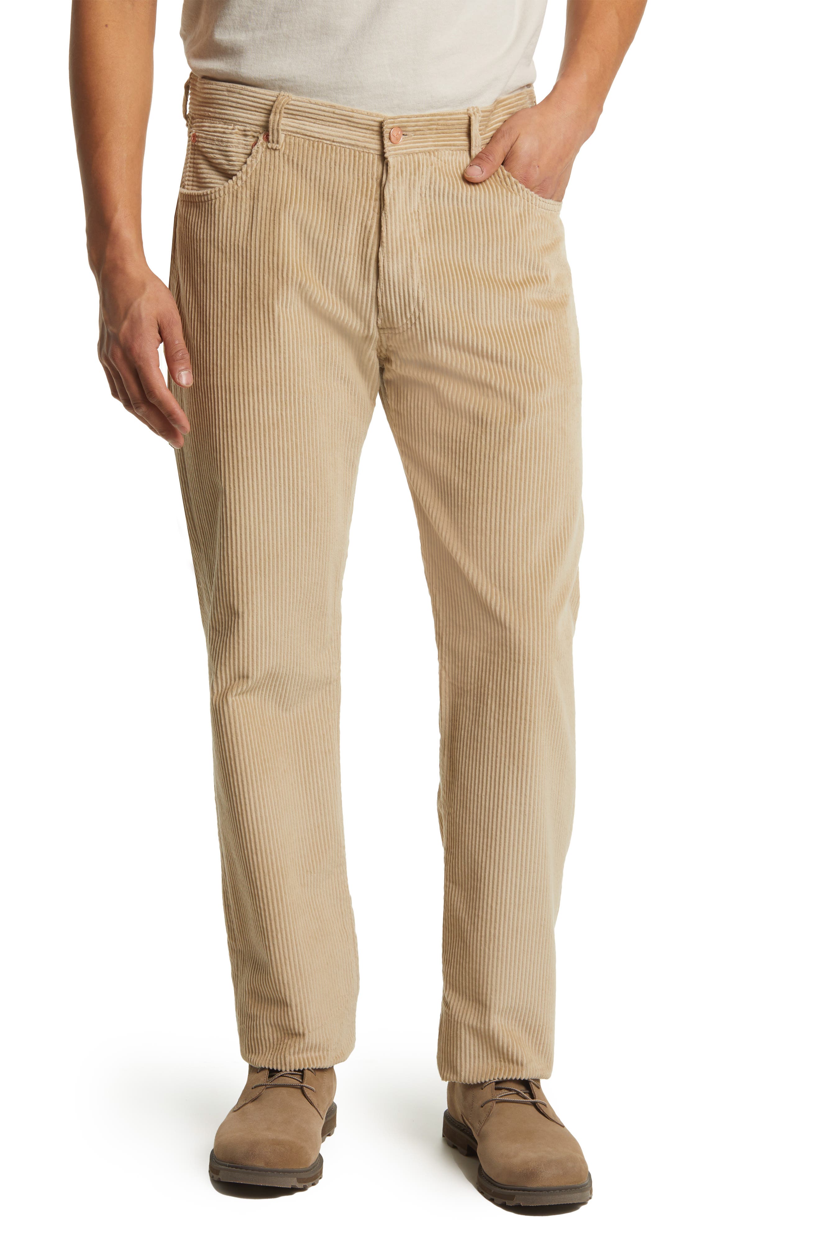 light beige corduroy pants