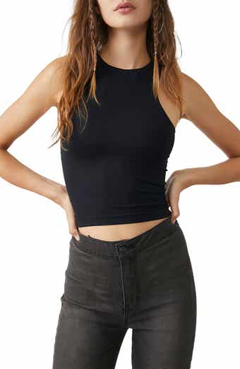 NWT Free People Solid Ribbed Brami Crop Tank Top in Cherry Size XS/S