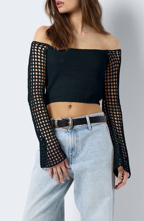 Noisy may Nova Off the Shoulder Crop Sweater at Nordstrom,