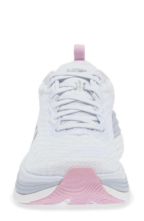 Hoka Low Top Sneakers Flat Sole In Sea Ice/pink Twilight