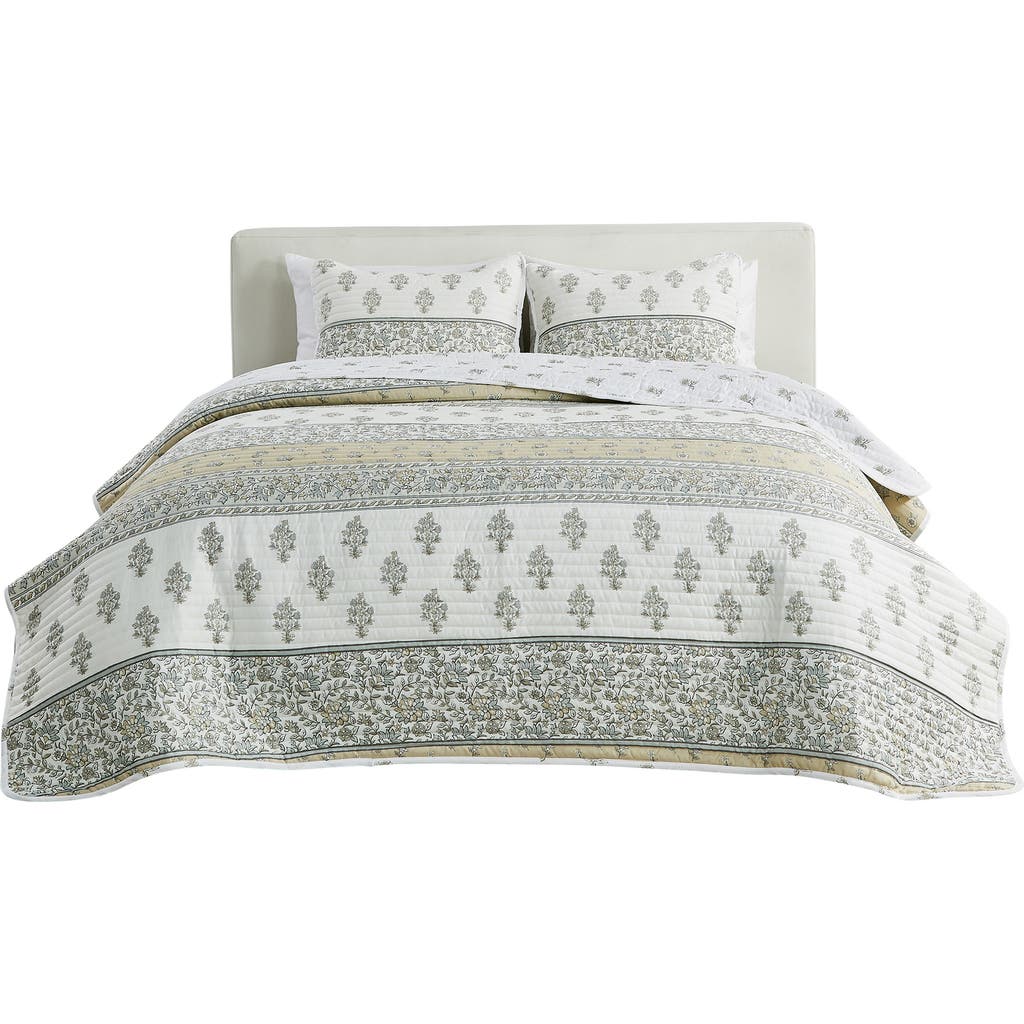 Woven & Weft Patchwork 3-piece Quilt Set In Vintage Floral Stripe