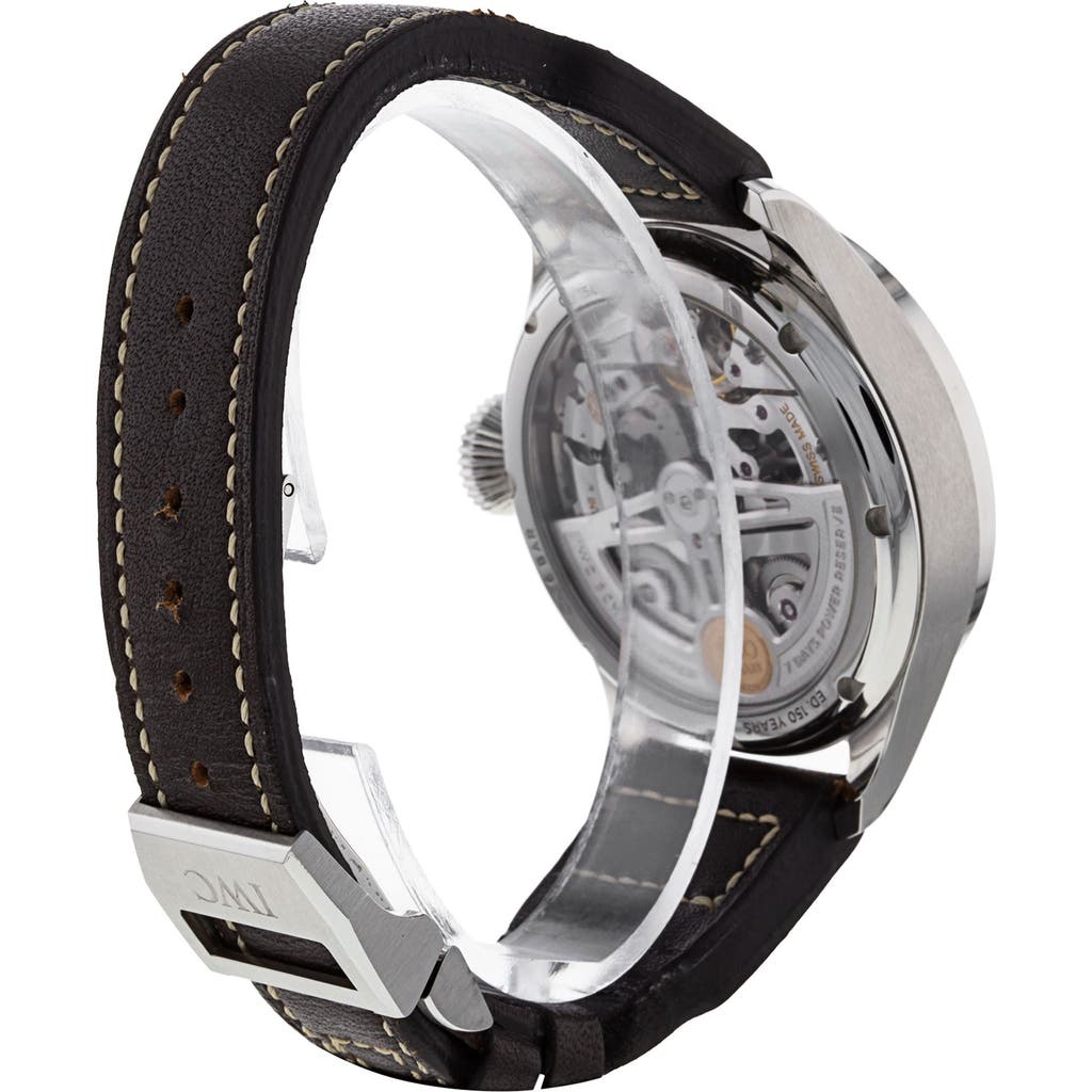 Watchfinder & Co. Iwc 2019 Big Pilots Automatic Leather Strap Watch, 46.2mm In Black/blue