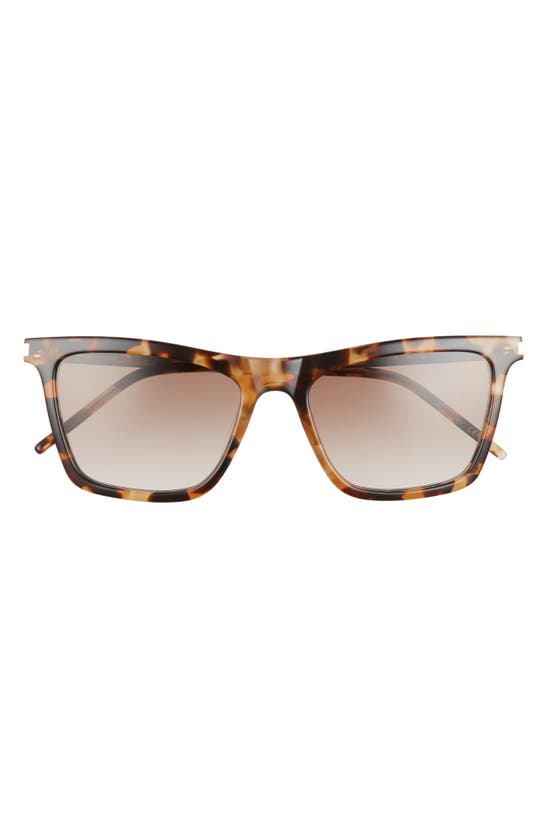 Saint Laurent 55mm Rectangular Sunglasses In Havana ModeSens