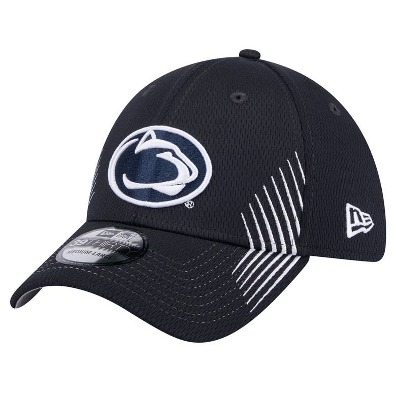 Shop New Era Navy Penn State Nittany Lions Active Slash Sides 39thirty Flex Hat