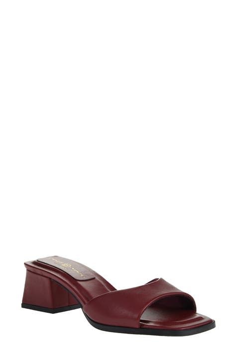 Women s Burgundy Heeled Sandals Nordstrom