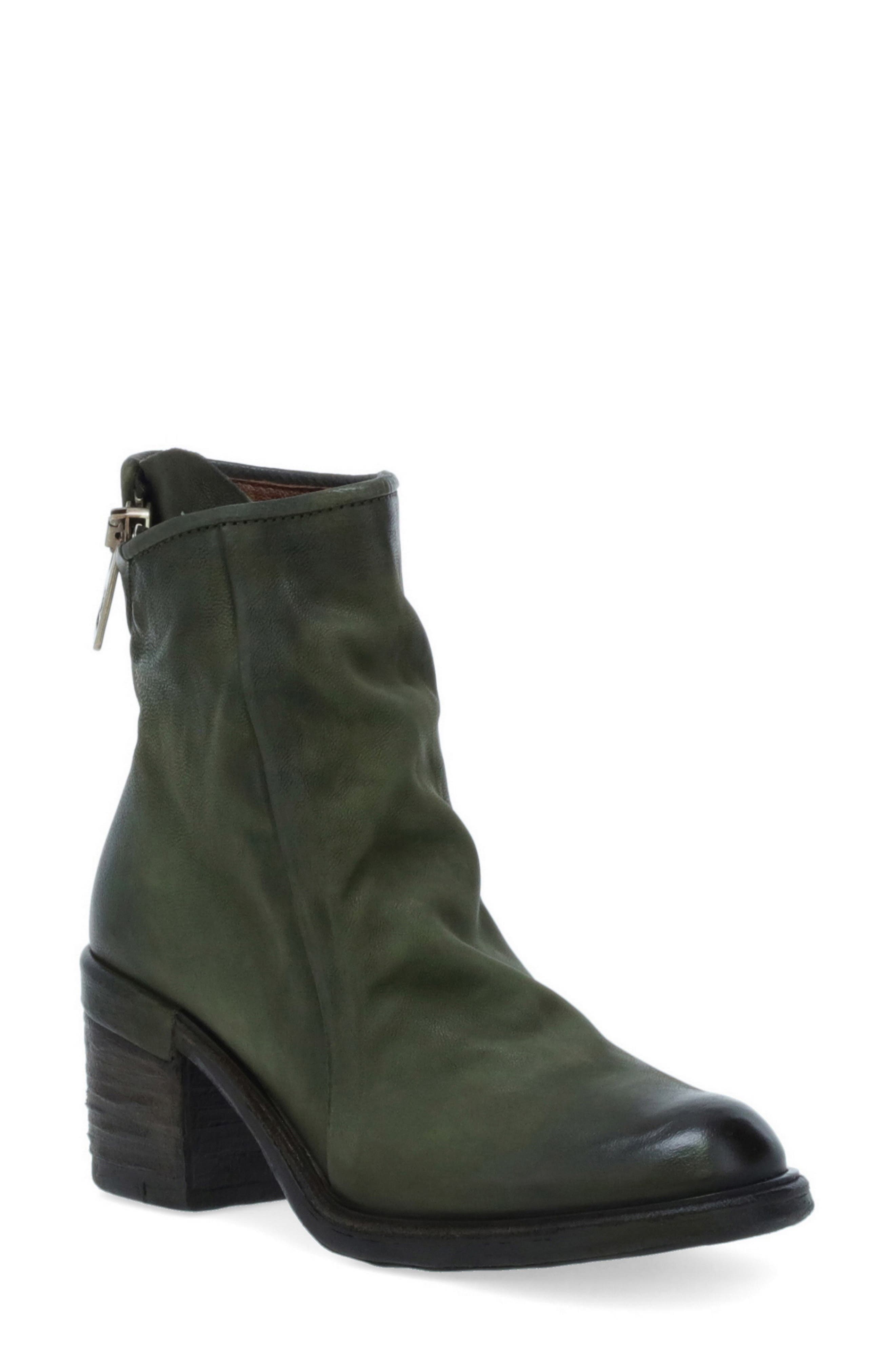 green suede ankle boots womens