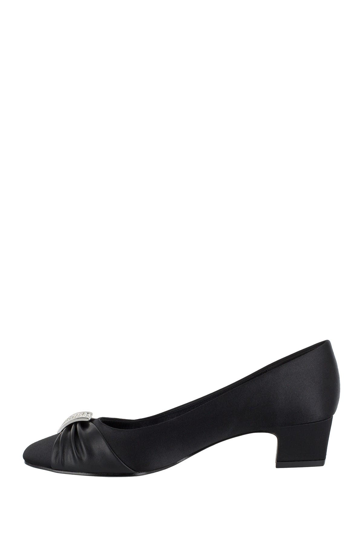 Easy Street Eloise Ruched Block Heel Pump In Oxford2