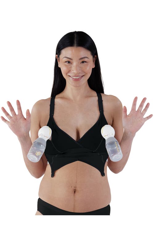 Medela 3 in 1 Nursing and Pumping Bra  Breathable, Lightweight for  Ultimate Comfort When Feeding, Electric Pumping or in-Bra Pumping, Black,  X-Large : : Baby