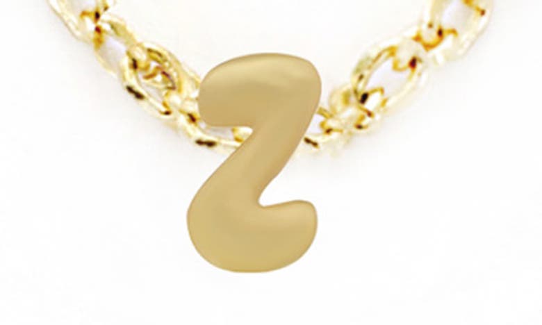 Panacea Bubble Initial Necklace In Gold-z