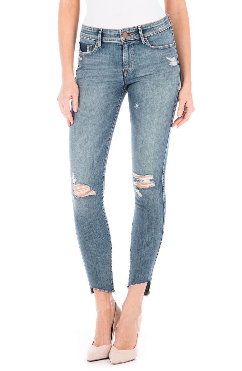 Fidelity Denim Mila Ripped Ankle Skinny Jeans (Desto) | Nordstrom