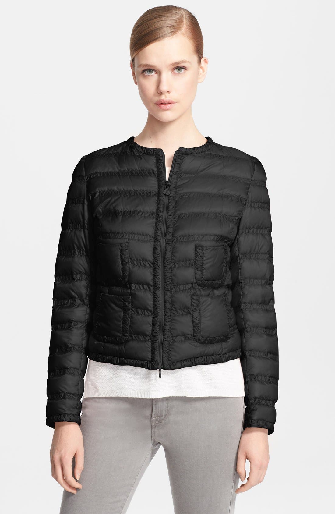 Moncler 'Lissy' Collarless Down Jacket | Nordstrom