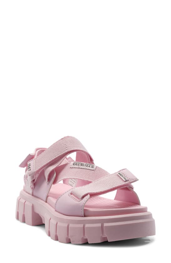 Shop Palladium Revolt Mono Platform Sandal In Cold Pink