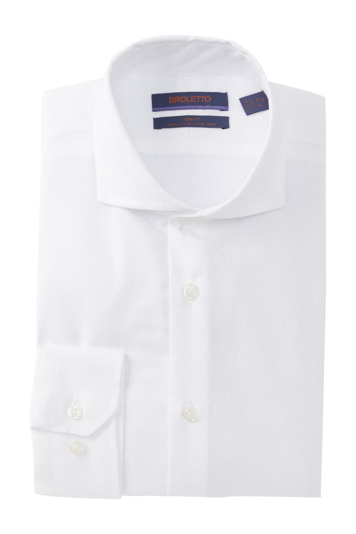 broletto trim fit dress shirt