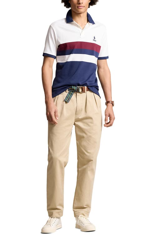 Shop Polo Ralph Lauren Colorblock Polo In White Multi