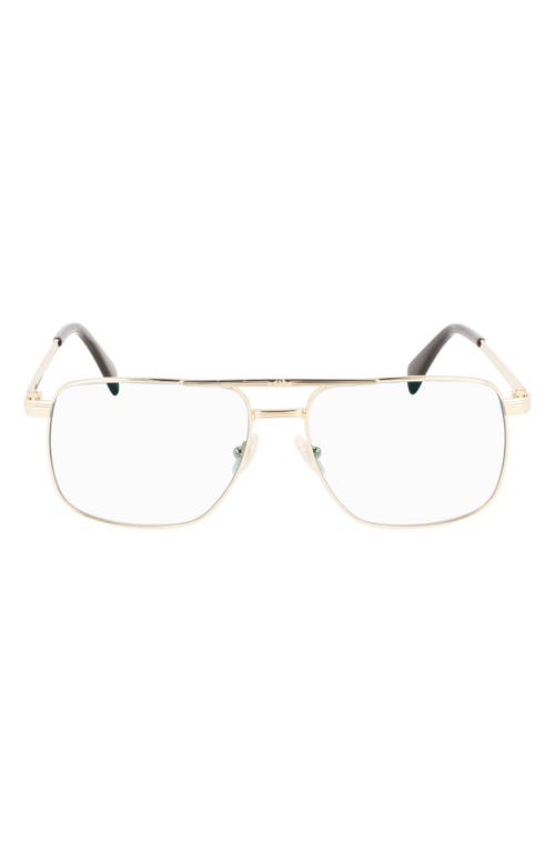 Lanvin Jl 58mm Rectangular Sunglasses In Gold