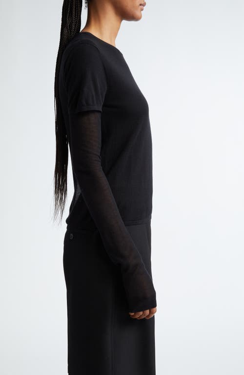 Shop Totême Toteme Layered T-shirt In Black