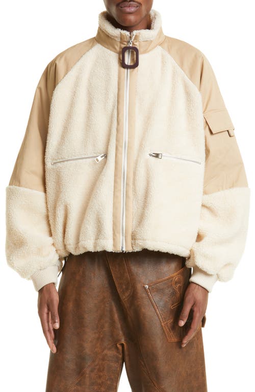 JW Anderson Rembrandt Track Top in 128 Beige/Off White