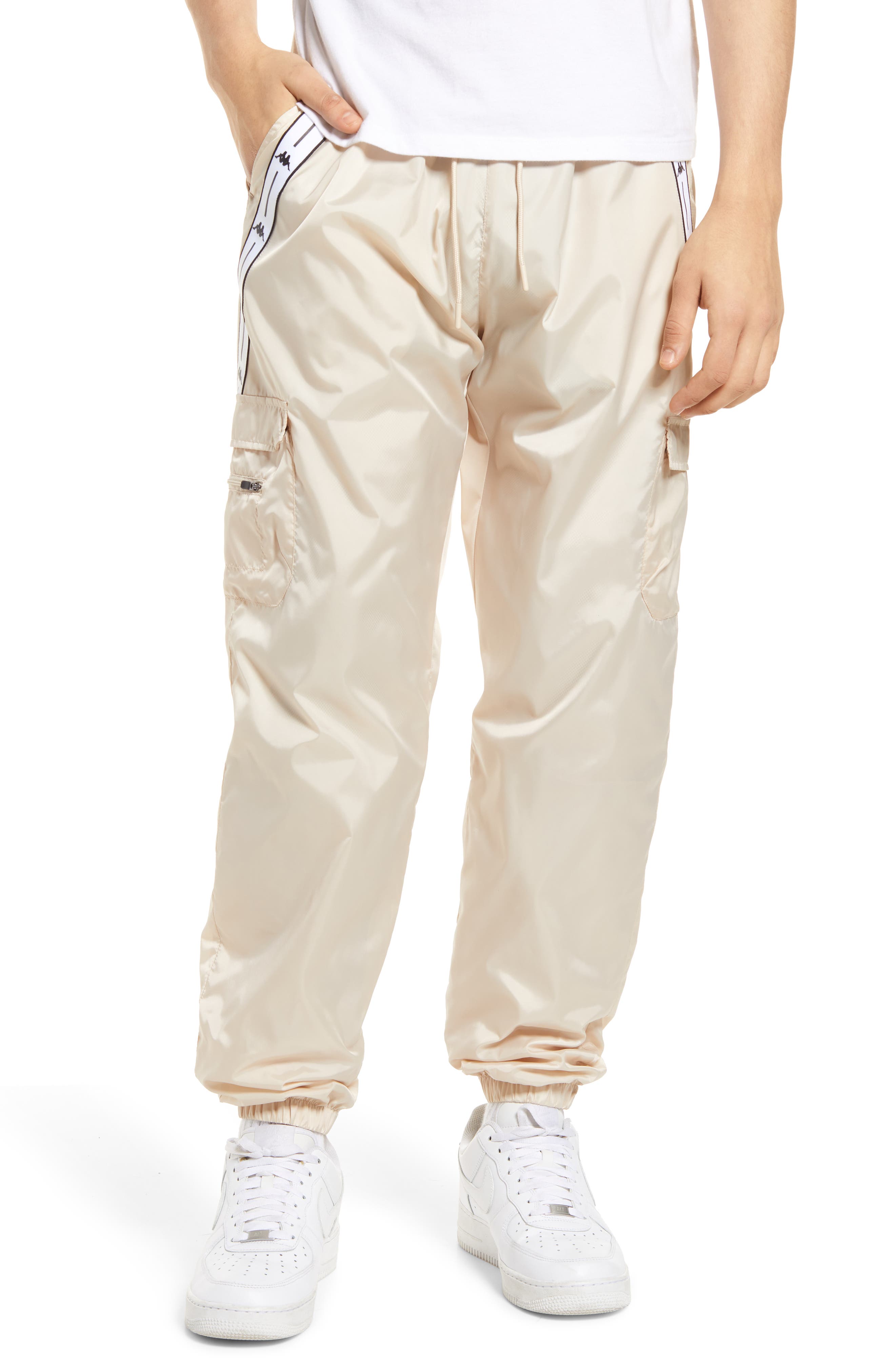 Kappa Men's Authentic Gdansk Cargo Jogger Pants in Beige Parchment at Nordstrom, Size Small