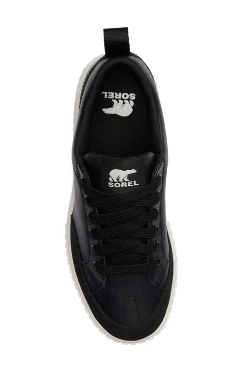 Sorel Ona Ave Waterproof Low Top Sneaker In Black/sea Salt
