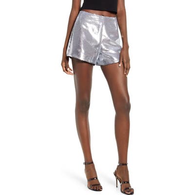 Blanknyc Sequin Shorts, Metallic