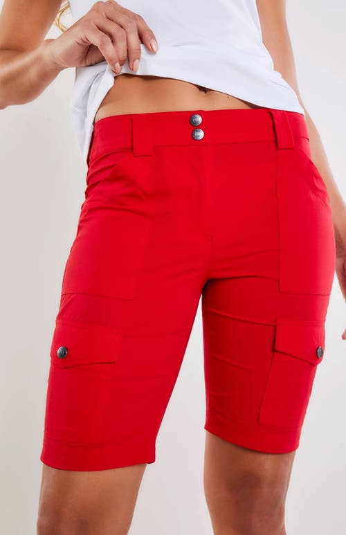 Shop Anatomie Apiedi Cargo Shorts In Atomic Red