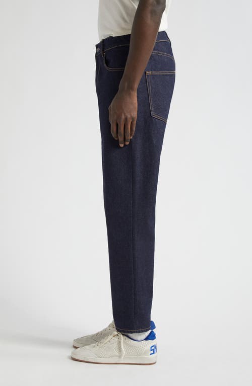 Shop Golden Goose Journey Happy Tapered Leg Jeans In Dark Blue