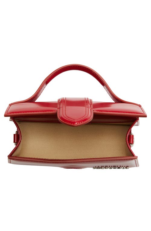 Shop Jacquemus Le Bambino Leather Shoulder Bag In Red