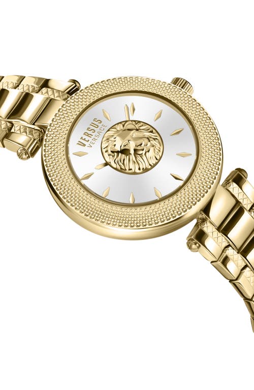 Shop Versus Versace Brick Lane Bracelet Watch, 36mm In Ip Yellow Gold