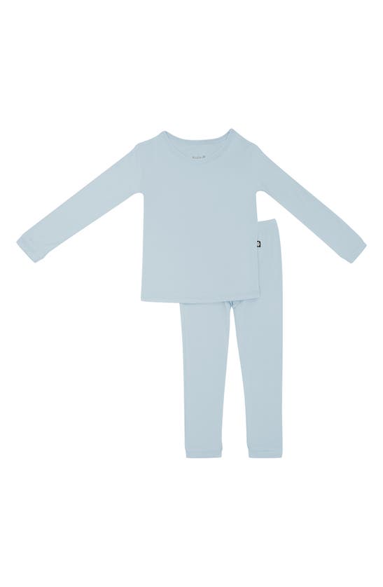 Shop Kyte Baby Kids' Fitted Two-piece Pajamas In Fog