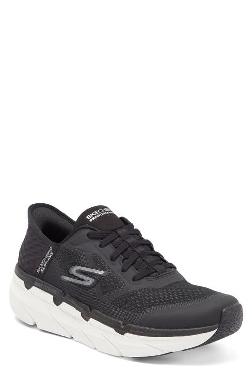 Shop Skechers Max Cushioning Premier Sneaker In Black/white