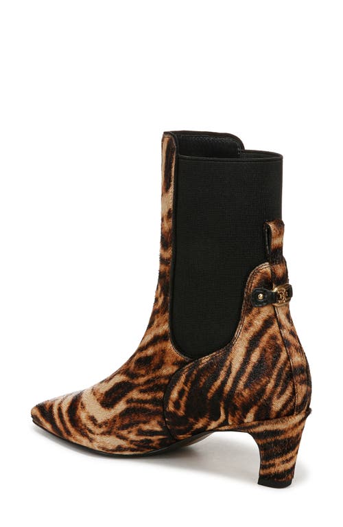 Shop Sam Edelman Margo Bootie In Brown Multi Calf Hair