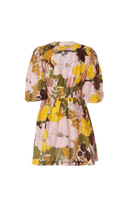 La Doublej Margherita Dress In Big Flower Rose Pink