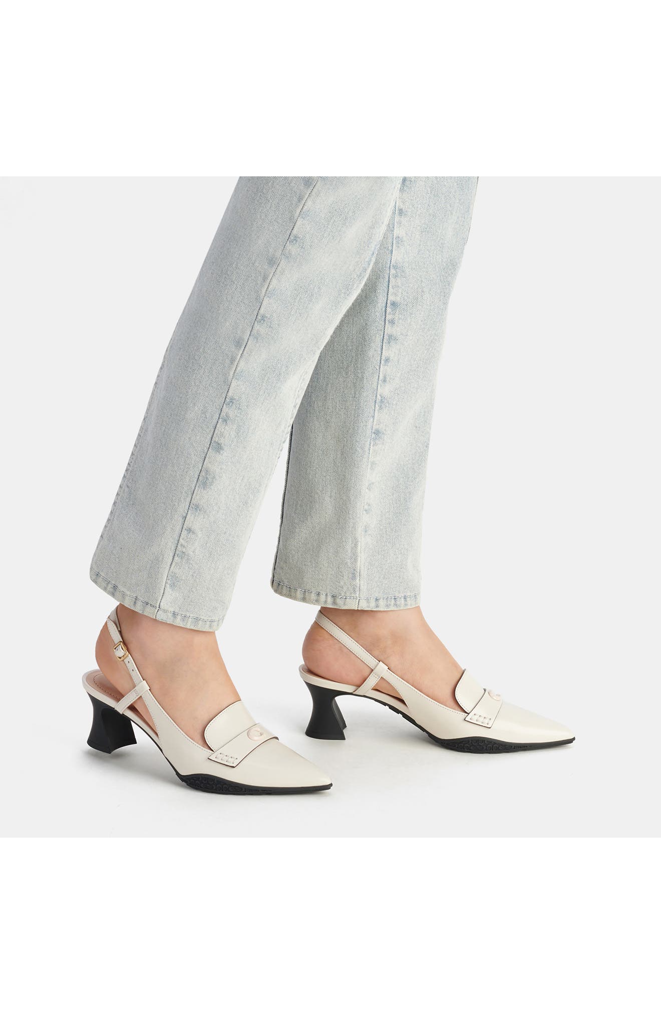 COACH Nikola Pointed Toe Slingback Pump (Women) Nordstrom