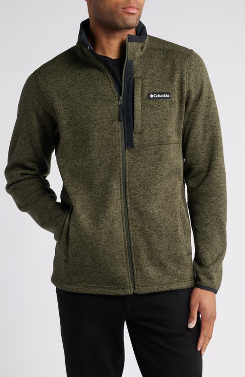 Shop Columbia Sweater Weather Fleece Jacket In Greenscape Heather