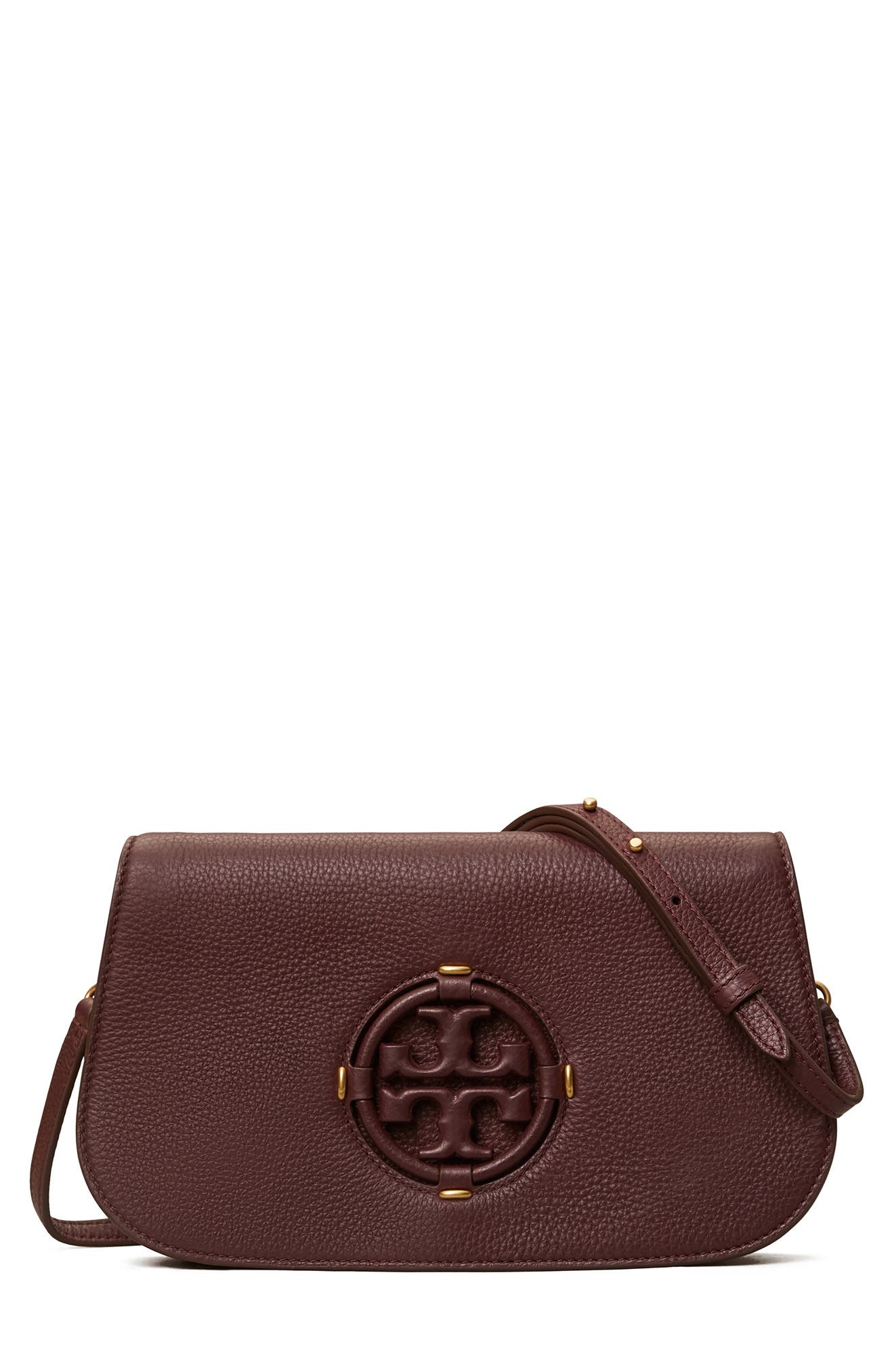 UPC 192485969436 product image for Tory Burch Miller Leather Clutch in Tempranillo at Nordstrom | upcitemdb.com